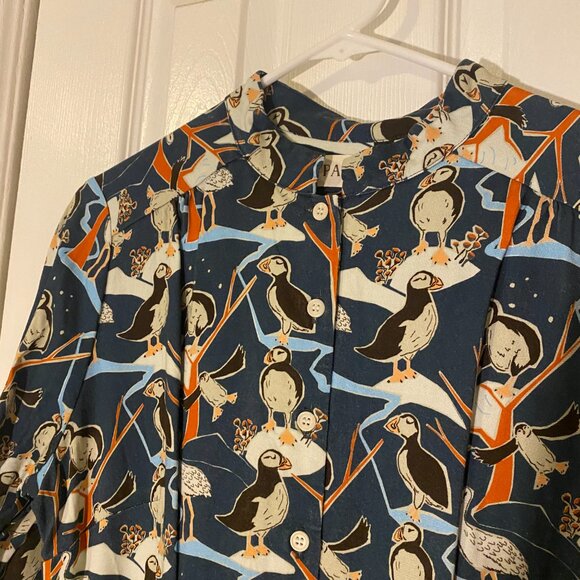 Palava Cynthia Dress in Blue Puffins - Picture 7 of 14